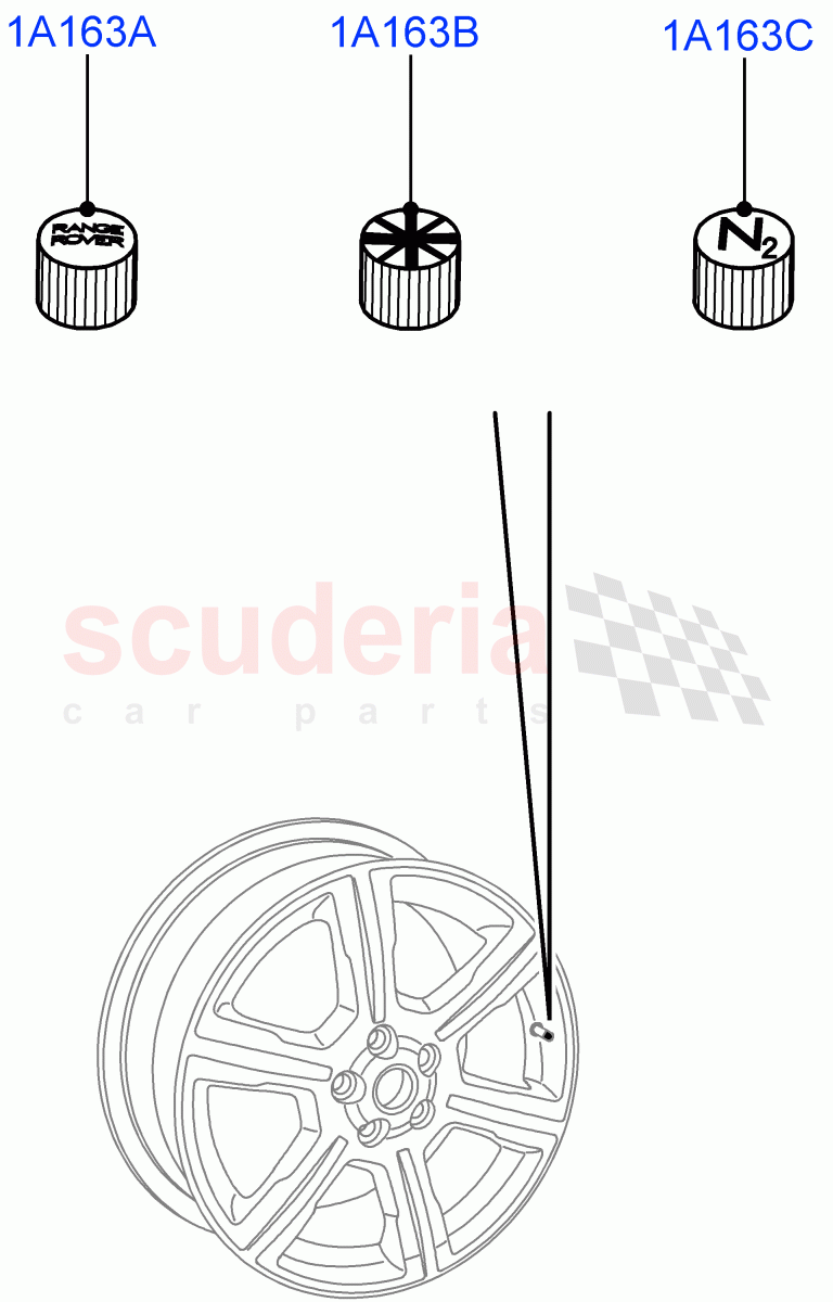 Wheel Ornamentation (Accessory) of Land Rover Land Rover Range Rover (2012-2021) [3.0 I6 Turbo Petrol AJ20P6]