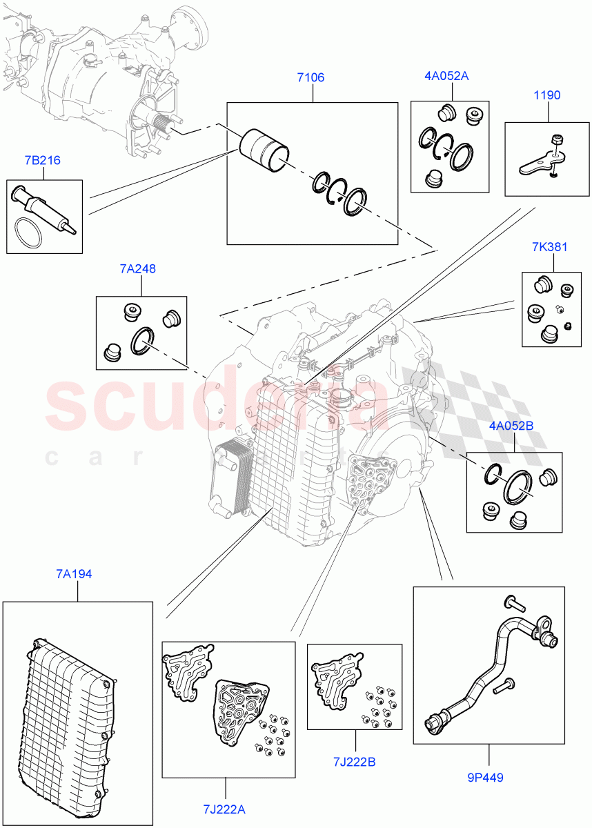 Transmission External Components (9 Speed Auto AWD, Changsu (China)) ((V) FROMEG000001) of Land Rover Land Rover Discovery Sport (2015+) [2.0 Turbo Petrol GTDI]
