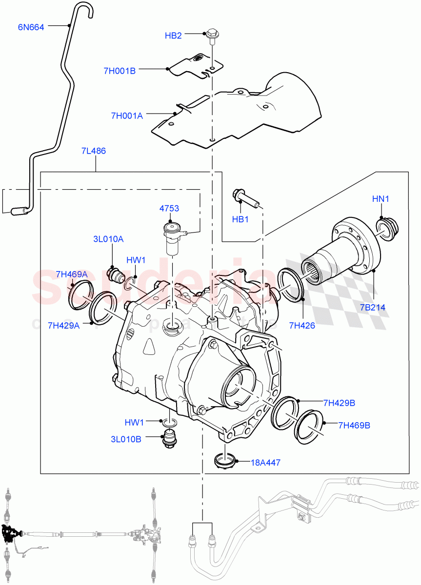 Front Axle Case (Itatiaia (Brazil), Dynamic Driveline) ((V) FROMGT000001) of Land Rover Land Rover Range Rover Evoque (2012-2018) [2.0 Turbo Diesel]