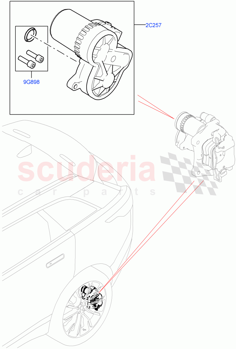 Parking Brake of Land Rover Land Rover Range Rover Velar (2017+) [5.0 OHC SGDI SC V8 Petrol]