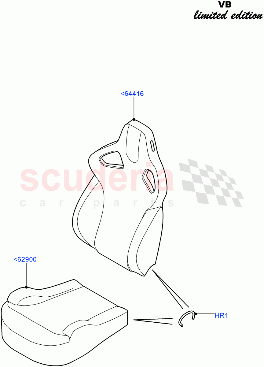 Front Seat Covers (Victoria Beckham Limited Edition, Halewood (UK)) of Land Rover Land Rover Range Rover Evoque (2012-2018) [2.0 Turbo Diesel]