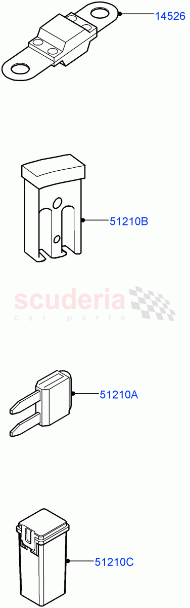 Fuses, Holders And Circuit Breakers (Halewood (UK)) of Land Rover Land Rover Range Rover Evoque (2019+) [1.5 I3 Turbo Petrol AJ20P3]