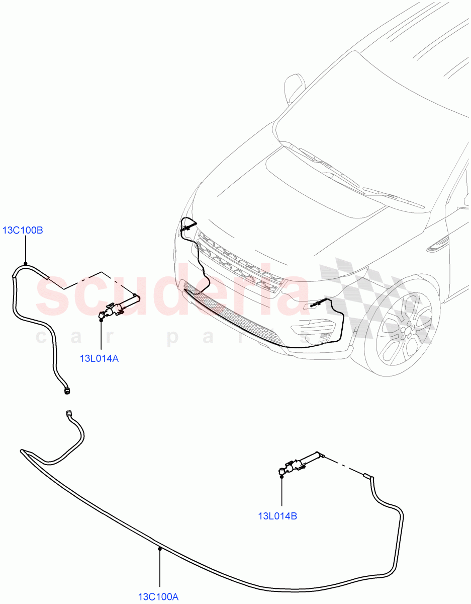 Headlamp Washer (Itatiaia (Brazil), With Headlamp Power Wash) ((V) FROMGT000001) of Land Rover Land Rover Discovery Sport (2015+) [2.2 Single Turbo Diesel]