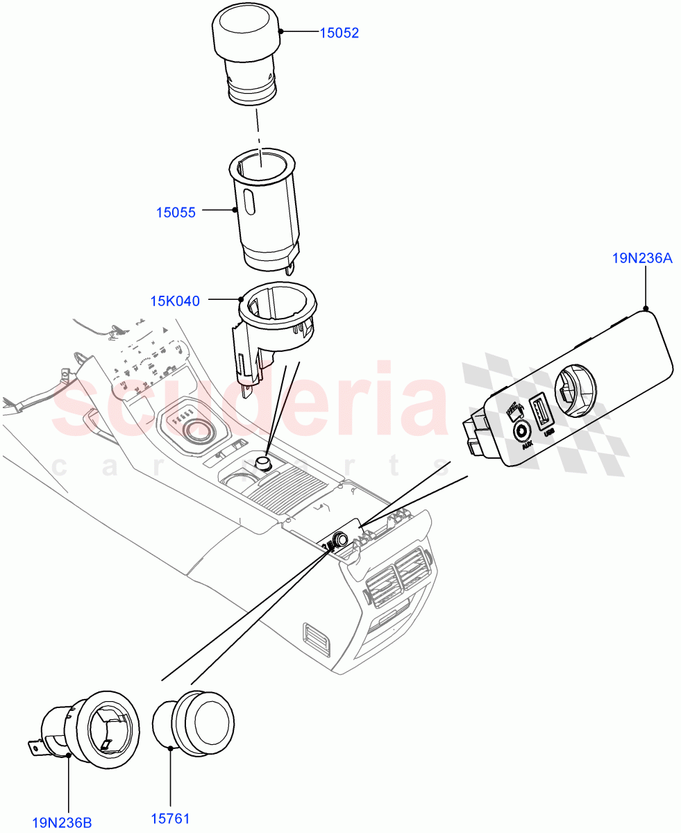 Instrument Panel Related Parts (Changsu (China)) ((V) FROMEG000001) of Land Rover Land Rover Range Rover Evoque (2012-2018) [2.0 Turbo Petrol AJ200P]