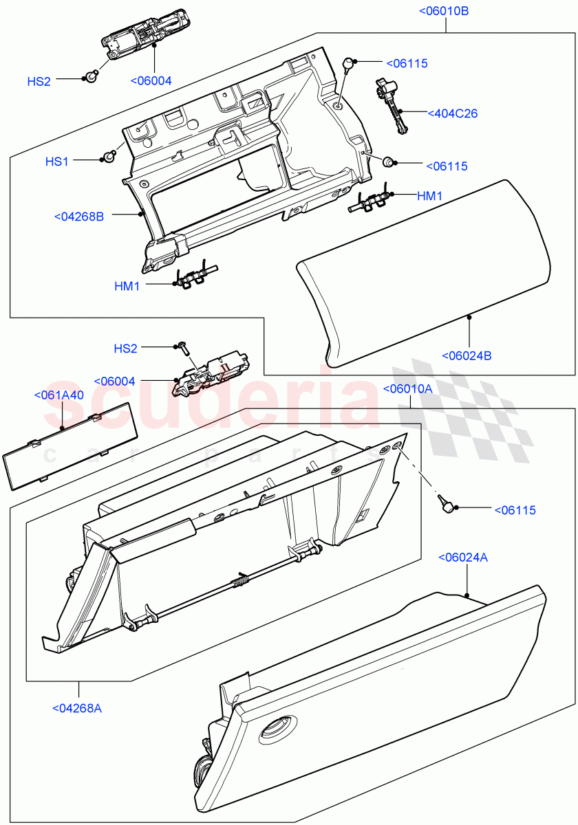 Glove Box ((V) FROMAA000001) of Land Rover Land Rover Range Rover (2010-2012) [4.4 DOHC Diesel V8 DITC]