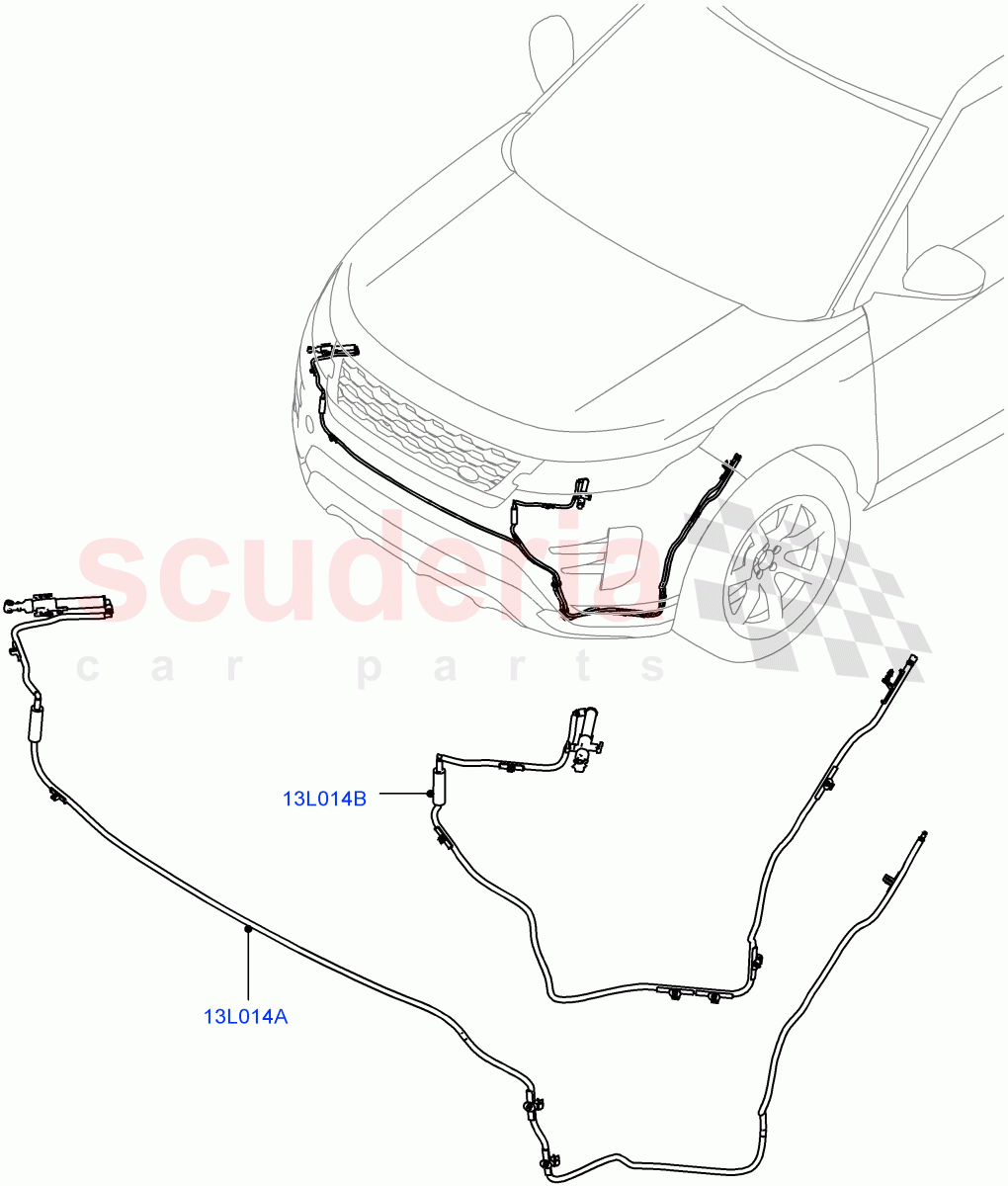 Headlamp Washer (Halewood (UK), With Headlamp Power Wash) of Land Rover Land Rover Range Rover Evoque (2019+) [2.0 Turbo Diesel]