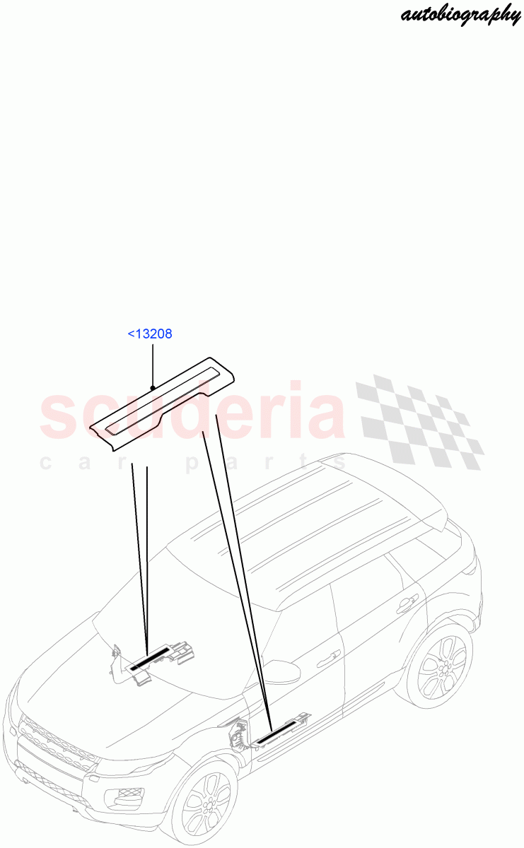 Side Trim (Sill) (5 Door, Frt Dr Treadstrip - Illum Autobio, Halewood (UK), Autobiography Pack) ((V) FROMFH000001) of Land Rover Land Rover Range Rover Evoque (2012-2018) [2.0 Turbo Diesel]