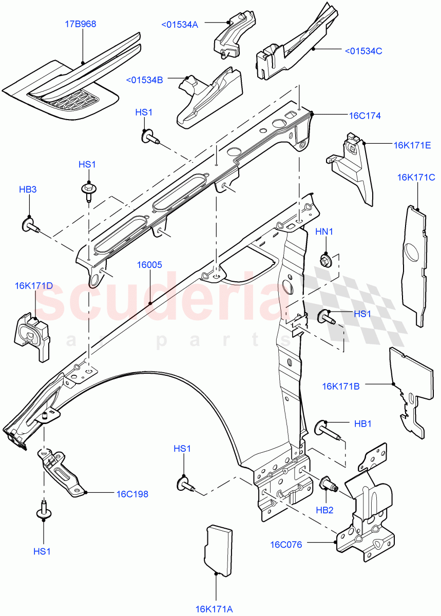Dash Panel And Front Fenders of Land Rover Land Rover Range Rover Sport (2014+) [2.0 Turbo Diesel]