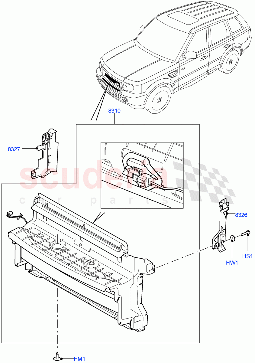 Air Deflectors ((V) FROMAA000001) of Land Rover Land Rover Range Rover Sport (2010-2013) [5.0 OHC SGDI SC V8 Petrol]
