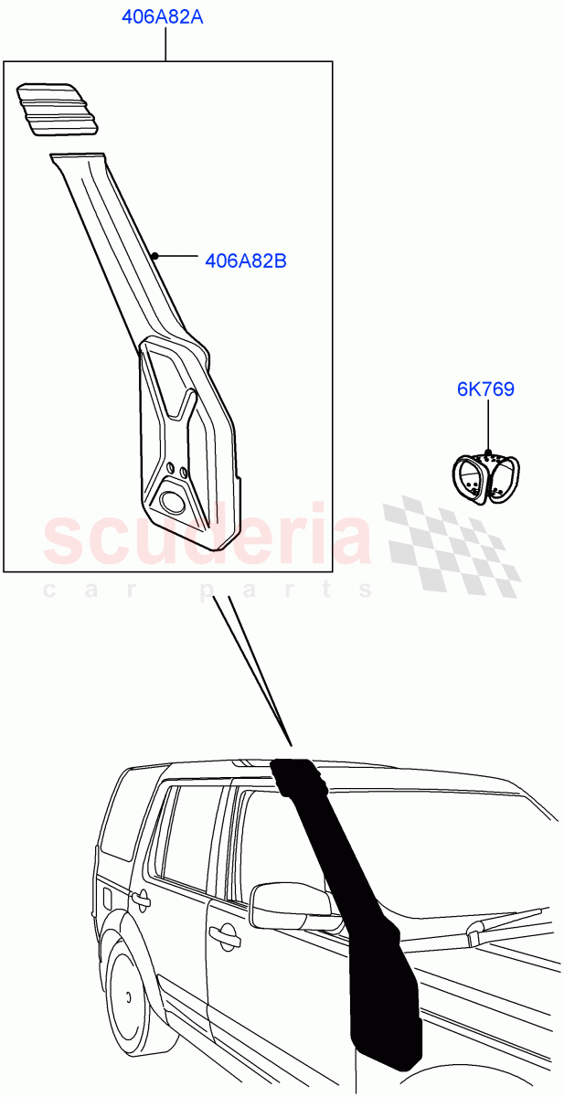 Emergency And Safety Equipment (Accessory, Raised Air Vent) ((V) FROMAA000001) of Land Rover Land Rover Discovery 4 (2010-2016) [2.7 Diesel V6]