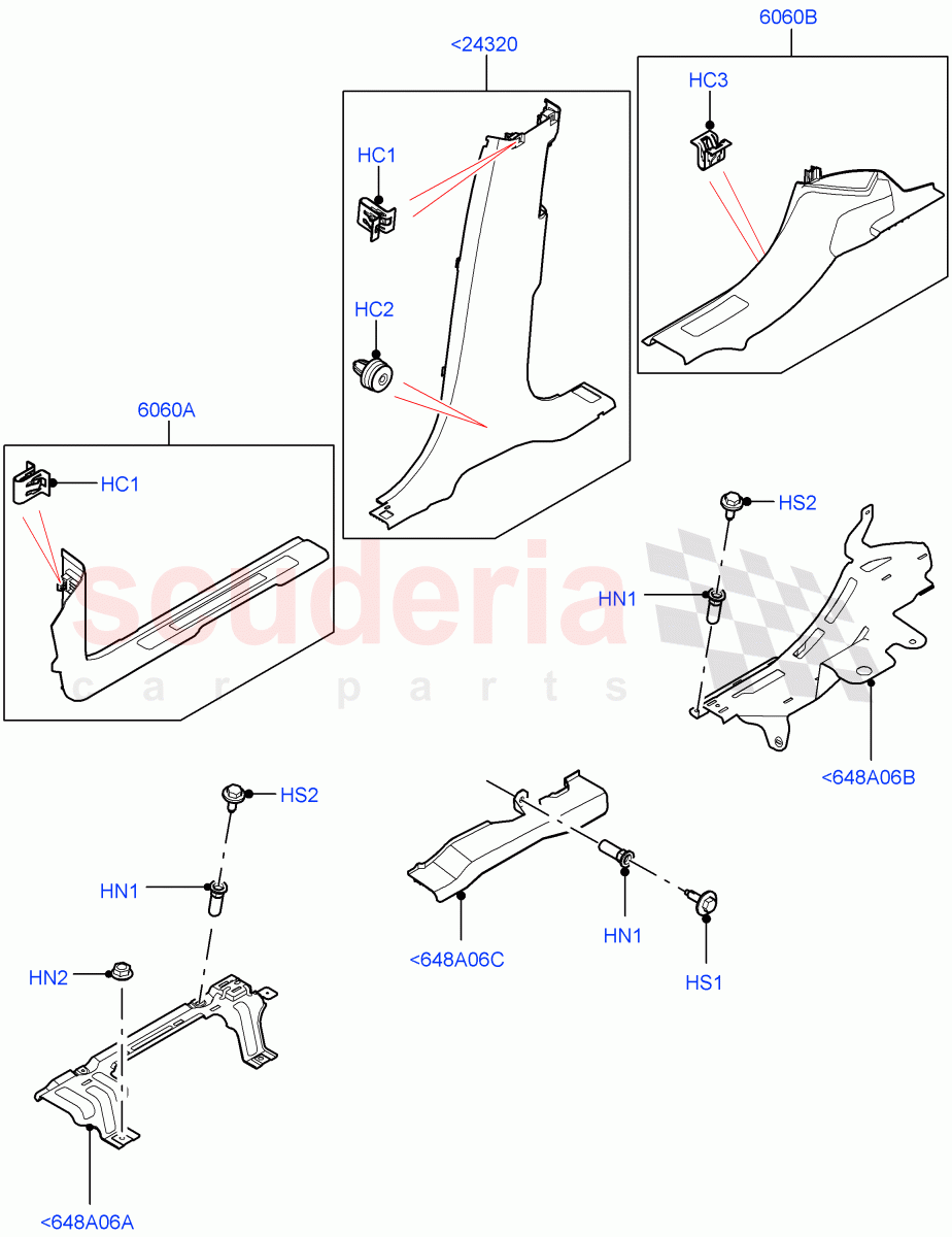 Side Trim (Sill) (Halewood (UK)) of Land Rover Land Rover Discovery Sport (2015+) [2.0 Turbo Diesel]