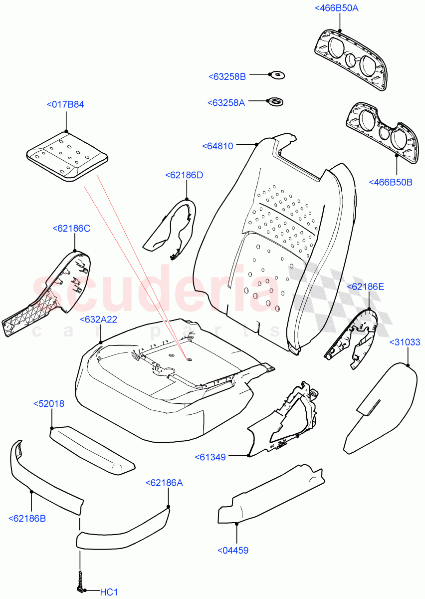 Front Seat Pads/Valances & Heating (Pads/Valances) ((V) FROMJA000001) of Land Rover Land Rover Range Rover (2012-2021) [2.0 Turbo Petrol GTDI]
