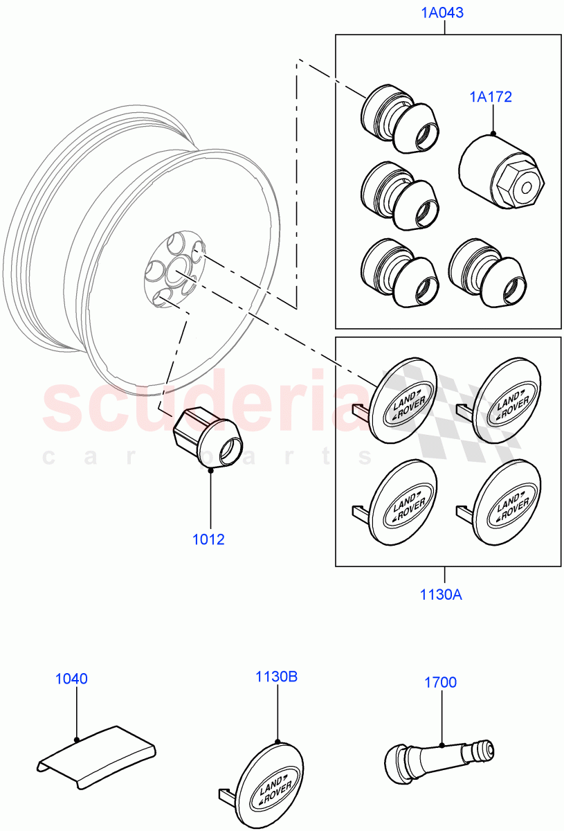 Wheels (Additional Equipment) of Land Rover Land Rover Range Rover Velar (2017+) [2.0 Turbo Diesel]