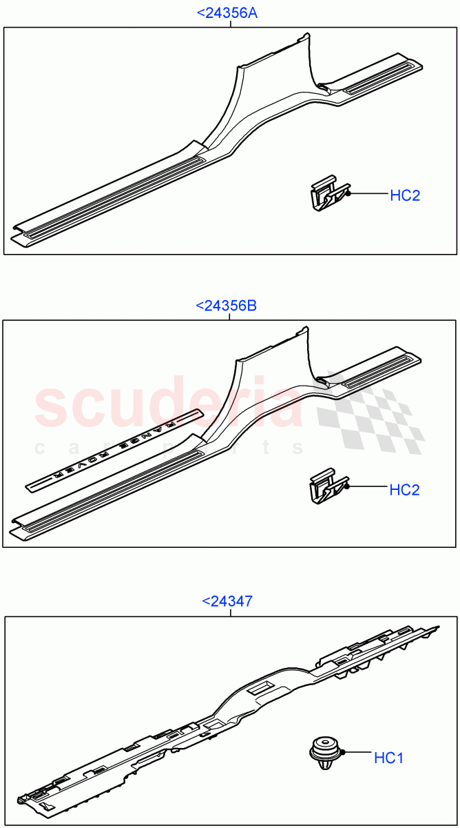 Side Trim (Sill) ((V) FROMAA000001) of Land Rover Land Rover Range Rover Sport (2010-2013) [3.0 Diesel 24V DOHC TC]