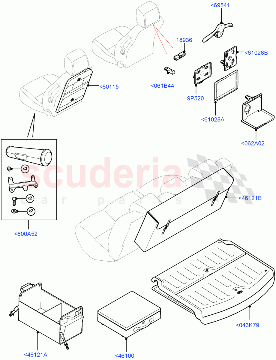 Storage (Accessory) (Halewood (UK), Itatiaia (Brazil)) of Land Rover Land Rover Discovery Sport (2015+) [2.0 Turbo Diesel AJ21D4]