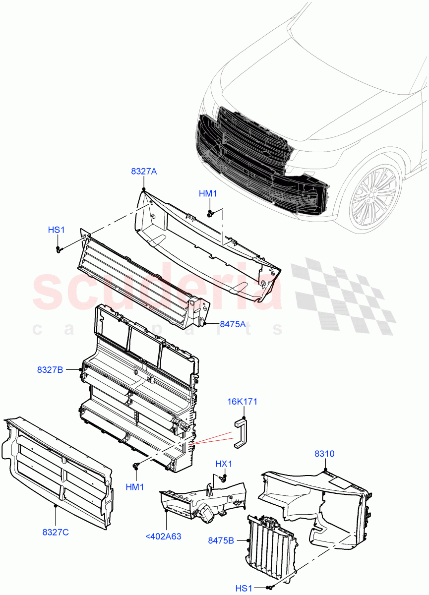 Air Deflectors of Land Rover Land Rover Range Rover (2022+) [3.0 I6 Turbo Diesel AJ20D6]