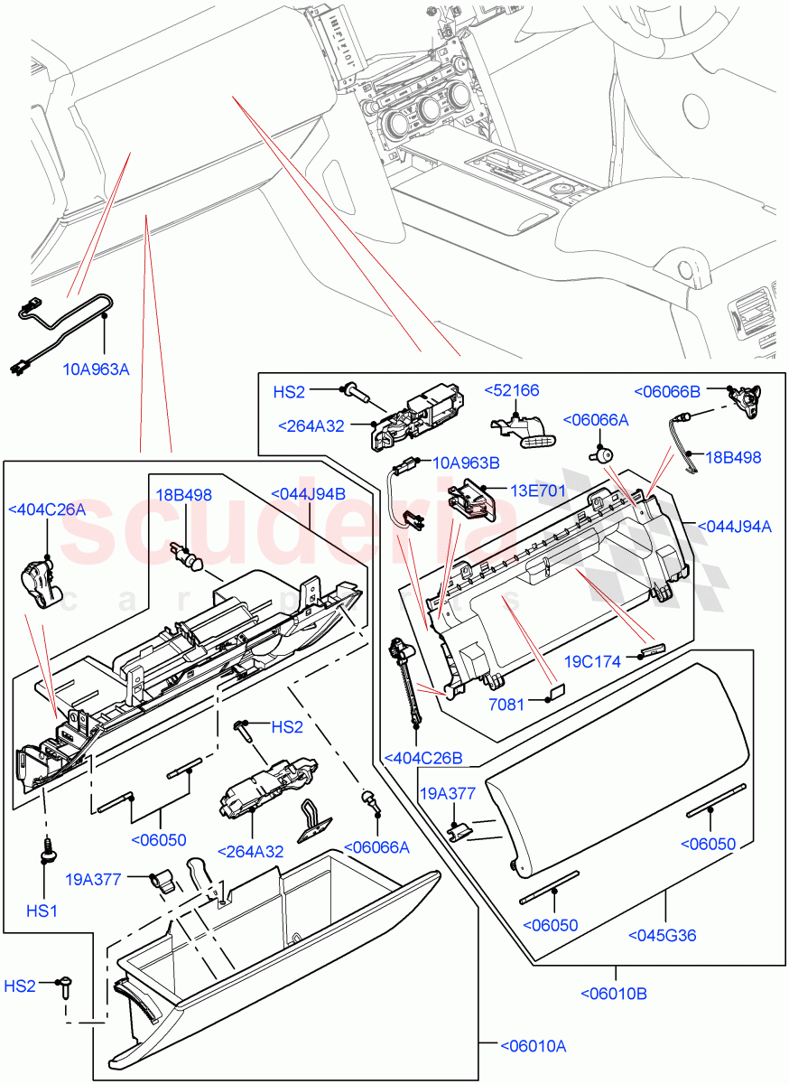 Glove Box of Land Rover Land Rover Range Rover (2012-2021) [3.0 DOHC GDI SC V6 Petrol]