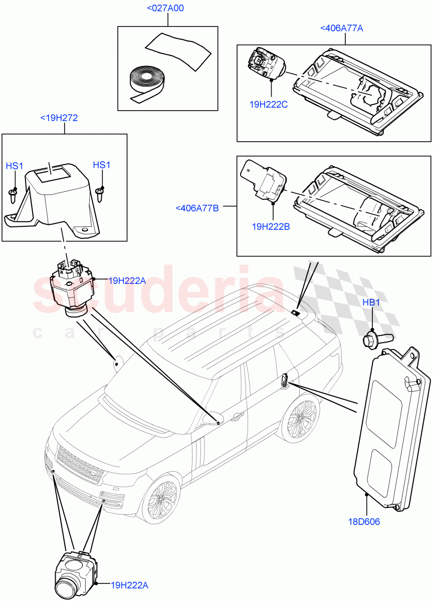 Camera Equipment ((V) TODA999999) of Land Rover Land Rover Range Rover (2012-2021) [5.0 OHC SGDI SC V8 Petrol]