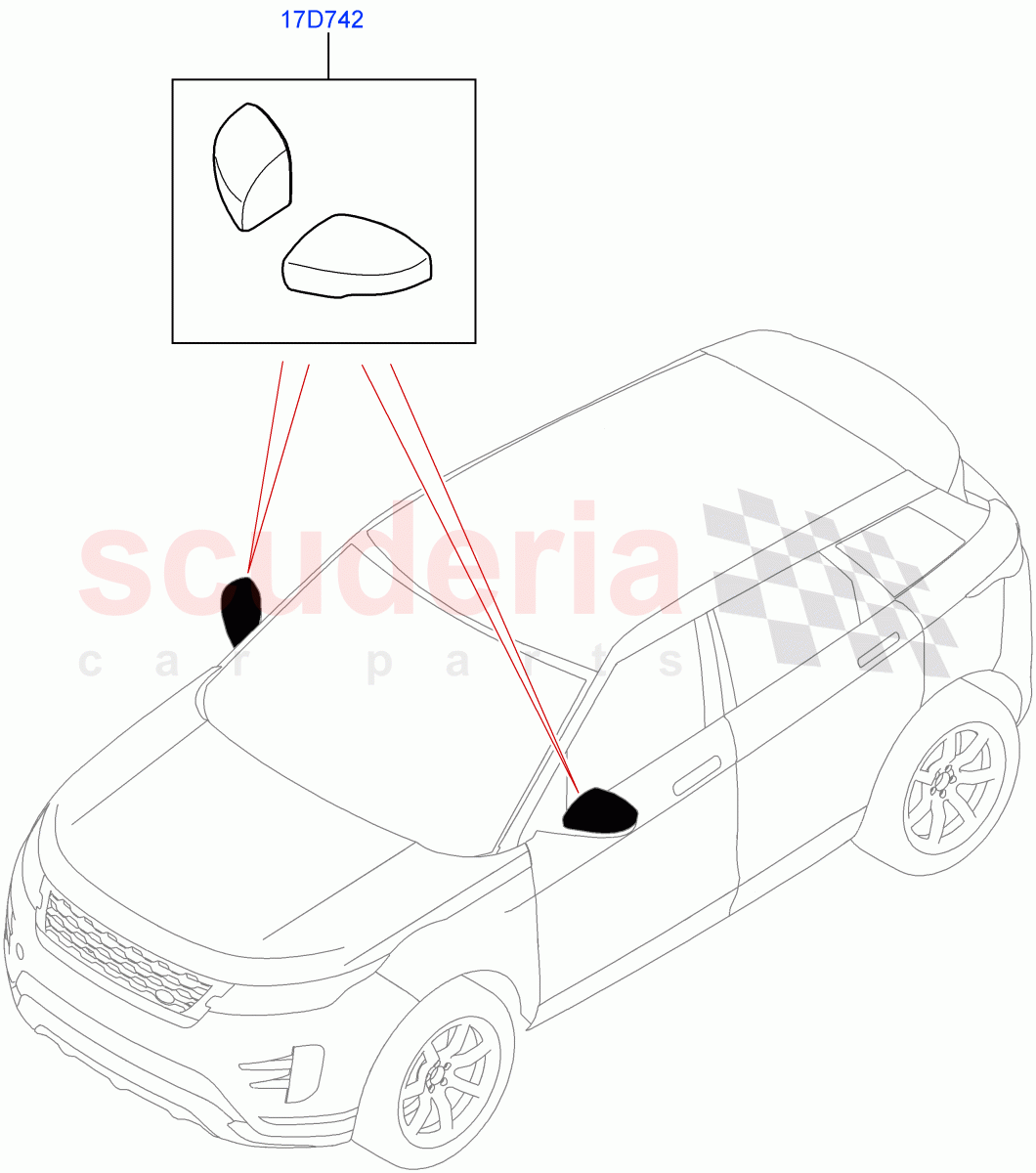 Exterior Body Styling Items (Halewood (UK)) of Land Rover Land Rover Range Rover Evoque (2019+) [2.0 Turbo Petrol AJ200P]