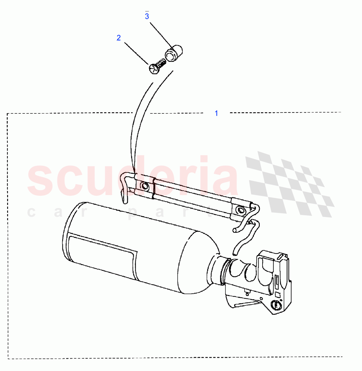 Safety & Security-Fire Extinguisher-Gulf States ((V) FROM7A000001) of Land Rover Land Rover Defender (2007-2016)