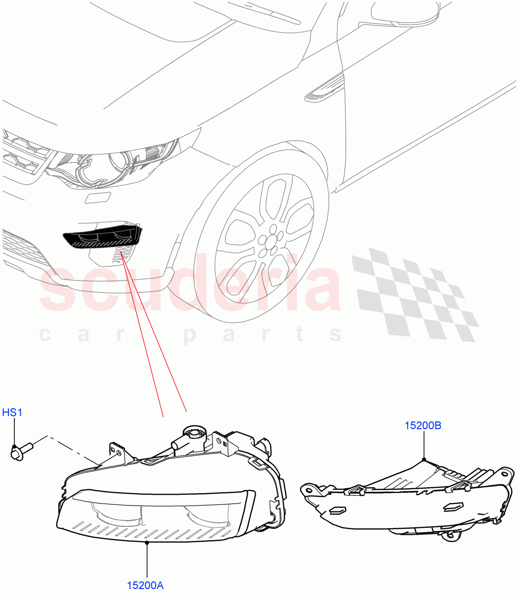 Front Fog Lamps (Halewood (UK), With Front Fog Lamps) of Land Rover Land Rover Discovery Sport (2015+) [2.0 Turbo Diesel]