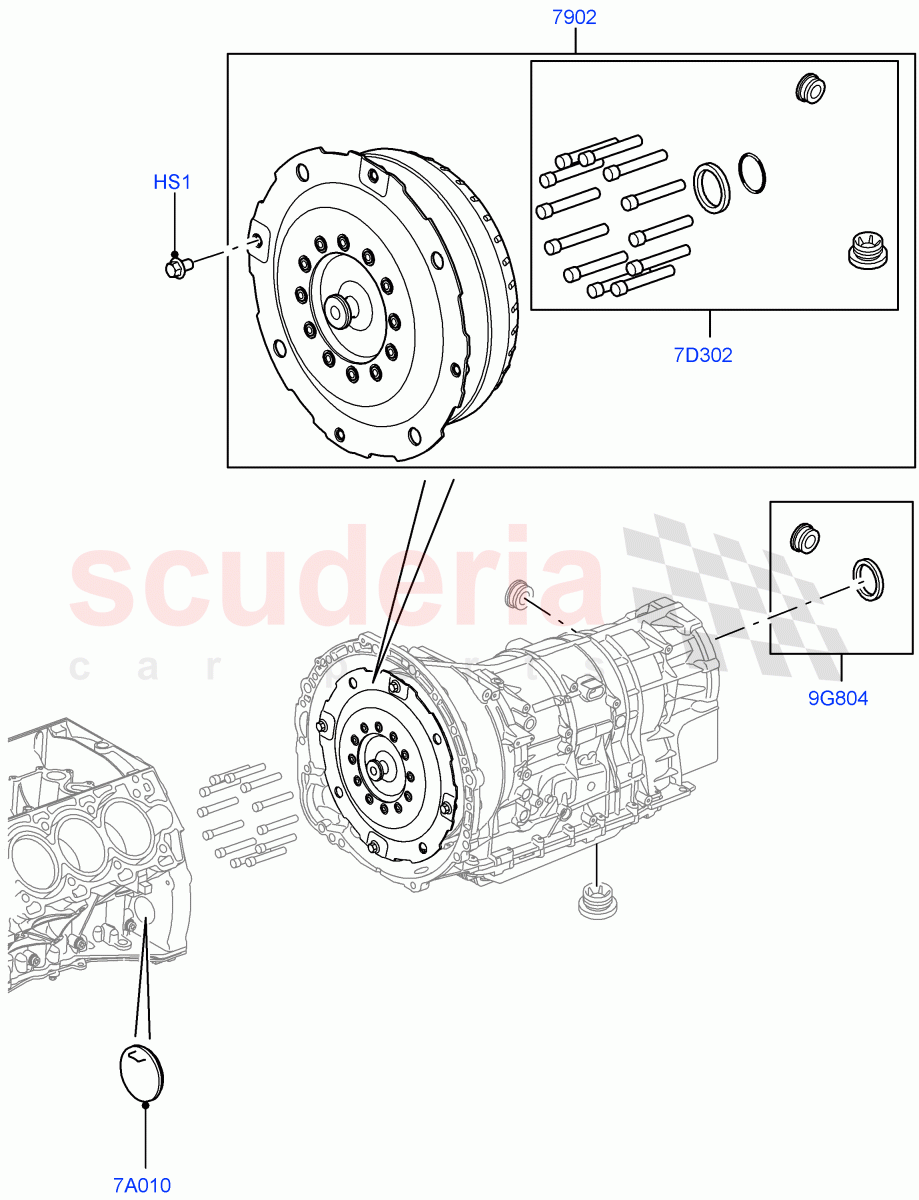 Converter (2.0L 16V TIVCT T/C 240PS Petrol, 8 Speed Auto Trans ZF 8HP70 4WD, 5.0L OHC SGDI NA V8 Petrol - AJ133, 5.0L OHC SGDI SC V8 Petrol - AJ133, 3.0L DOHC GDI SC V6 PETROL, 5.0 Petrol AJ133 DOHC CDA, 5.0L P AJ133 DOHC CDA S/C Enhanced) of Land Rover Land Rover Discovery 4 (2010-2016) [3.0 DOHC GDI SC V6 Petrol]