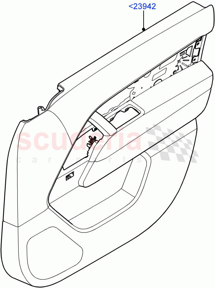 Front Door Trim Panels of Land Rover Land Rover Range Rover (2022+) [3.0 I6 Turbo Petrol AJ20P6]