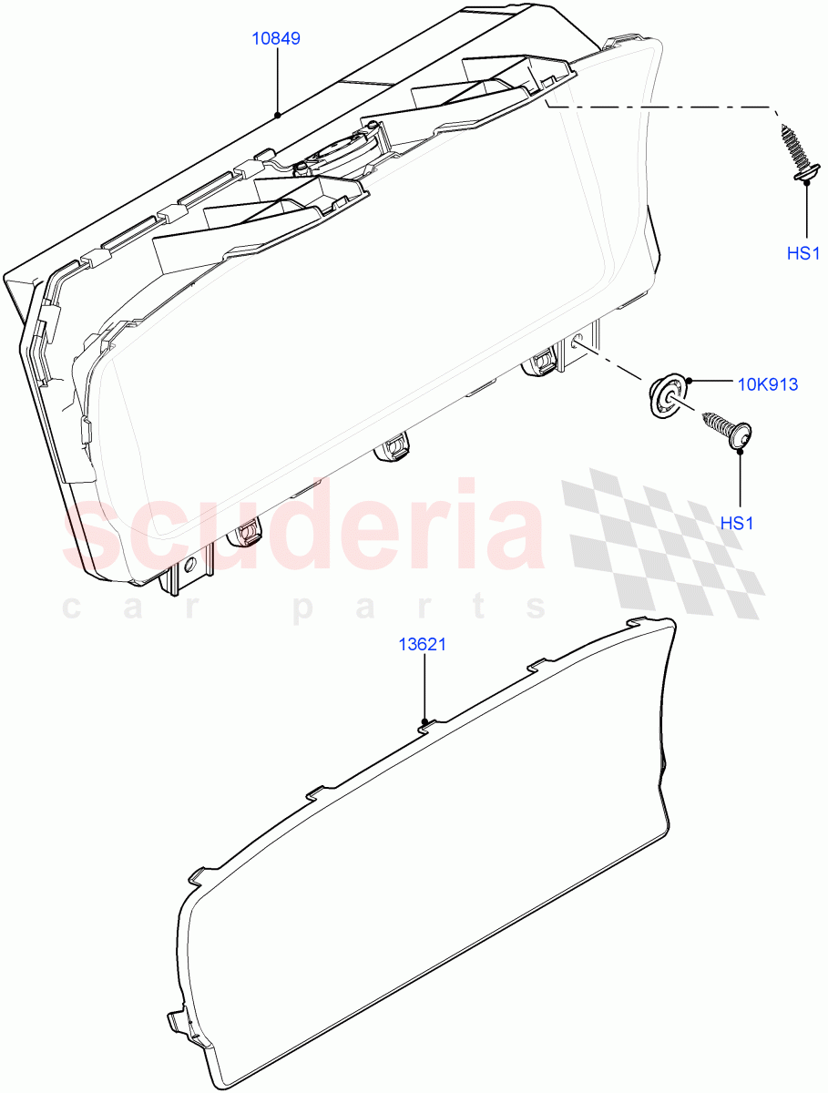 Instrument Cluster of Land Rover Land Rover Range Rover (2012-2021) [5.0 OHC SGDI NA V8 Petrol]