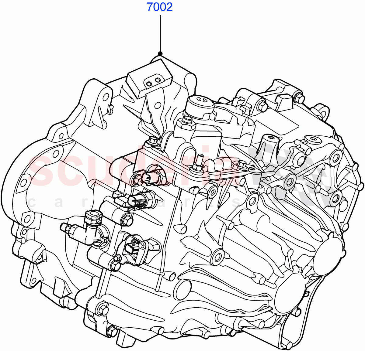 Manual Transaxle And Case (2.2L CR DI 16V Diesel, 6 Speed Manual Trans M66 - AWD, Halewood (UK)) ((V) TOFH999999) of Land Rover Land Rover Discovery Sport (2015+) [2.0 Turbo Petrol GTDI]