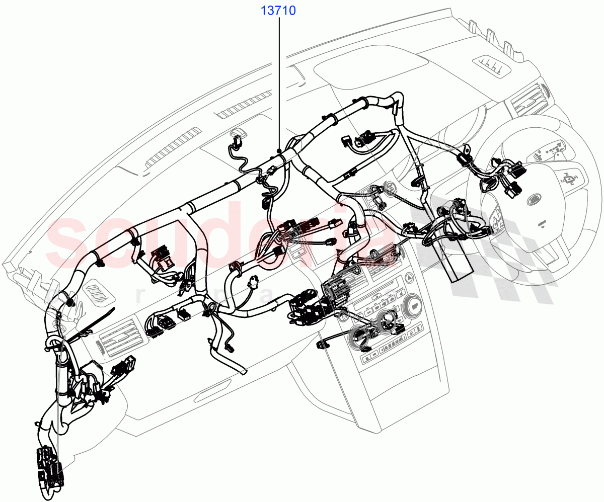 Electrical Wiring - Engine And Dash (Facia) (Itatiaia (Brazil)) ((V) FROMGT000001) of Land Rover Land Rover Discovery Sport (2015+) [2.0 Turbo Petrol AJ200P]