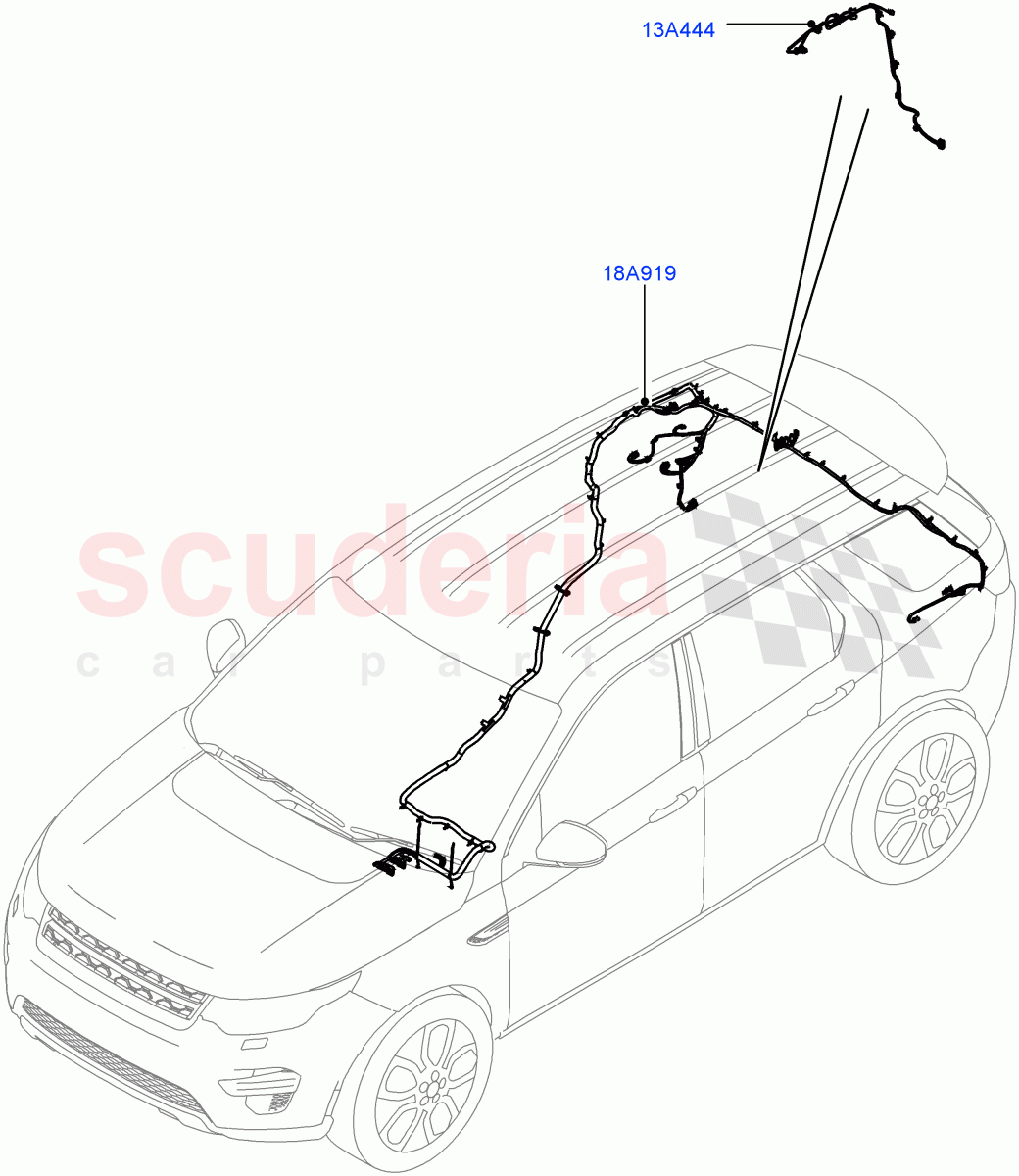 Electrical Wiring - Body And Rear (Audio/Navigation/Entertainment) (Itatiaia (Brazil)) ((V) FROMGT000001) of Land Rover Land Rover Discovery Sport (2015+) [2.0 Turbo Diesel AJ21D4]