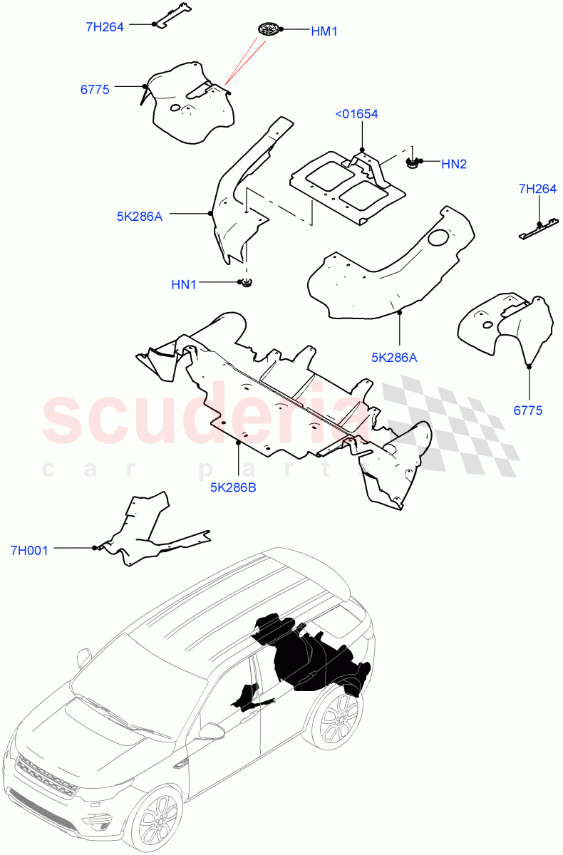 Splash And Heat Shields (Rear, Body) (Itatiaia (Brazil)) ((V) FROMGT000001) of Land Rover Land Rover Discovery Sport (2015+) [2.0 Turbo Petrol GTDI]