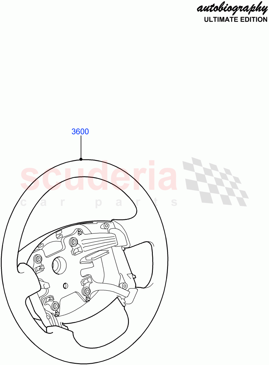 Steering Wheel (Autobiography Ultimate Edition) ((V) FROMBA344356) of Land Rover Land Rover Range Rover (2010-2012) [3.6 V8 32V DOHC EFI Diesel]