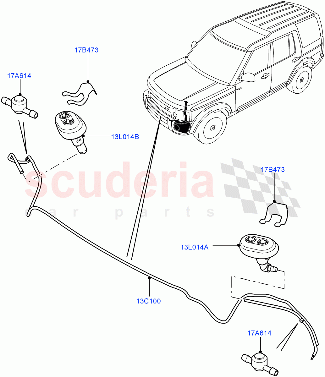 Headlamp Washer ((V) FROMAA000001) of Land Rover Land Rover Discovery 4 (2010-2016) [4.0 Petrol V6]