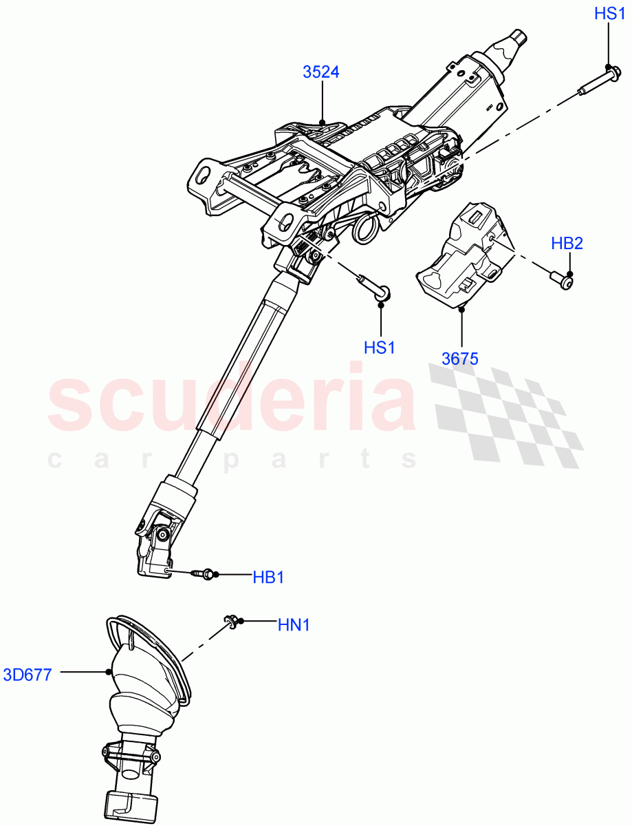Steering Column (Changsu (China)) of Land Rover Land Rover Range Rover Evoque (2019+) [2.0 Turbo Diesel]