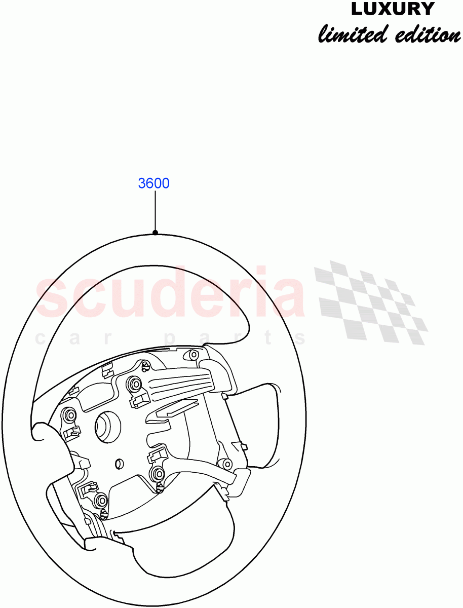 Steering Wheel ((V) FROMCA000001) of Land Rover Land Rover Discovery 4 (2010-2016) [2.7 Diesel V6]