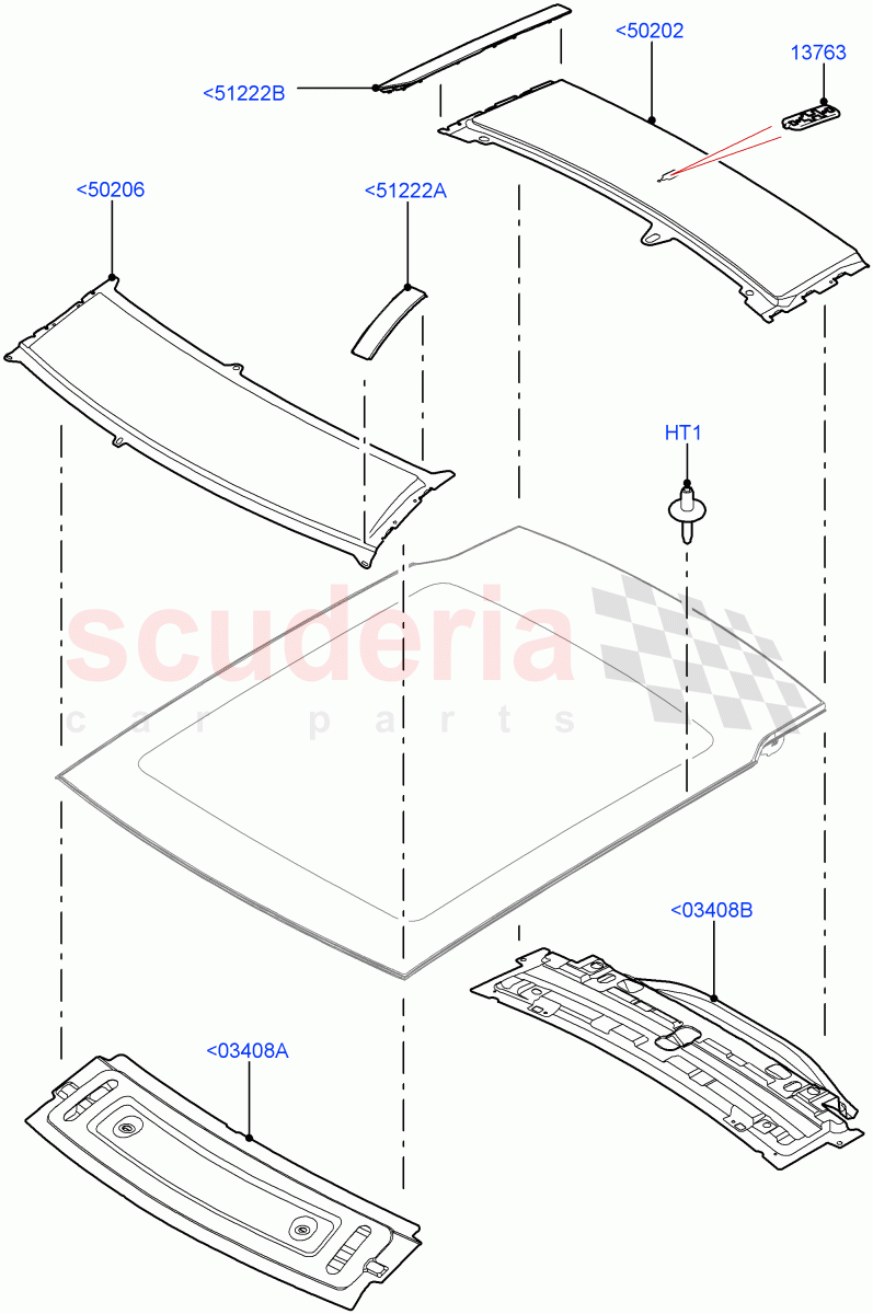 Roof - Sheet Metal (With Roof Conversion-Panorama Power, Changsu (China), With Roof Conversion-Panorama Roof) ((V) FROMFG000001) of Land Rover Land Rover Discovery Sport (2015+) [1.5 I3 Turbo Petrol AJ20P3]