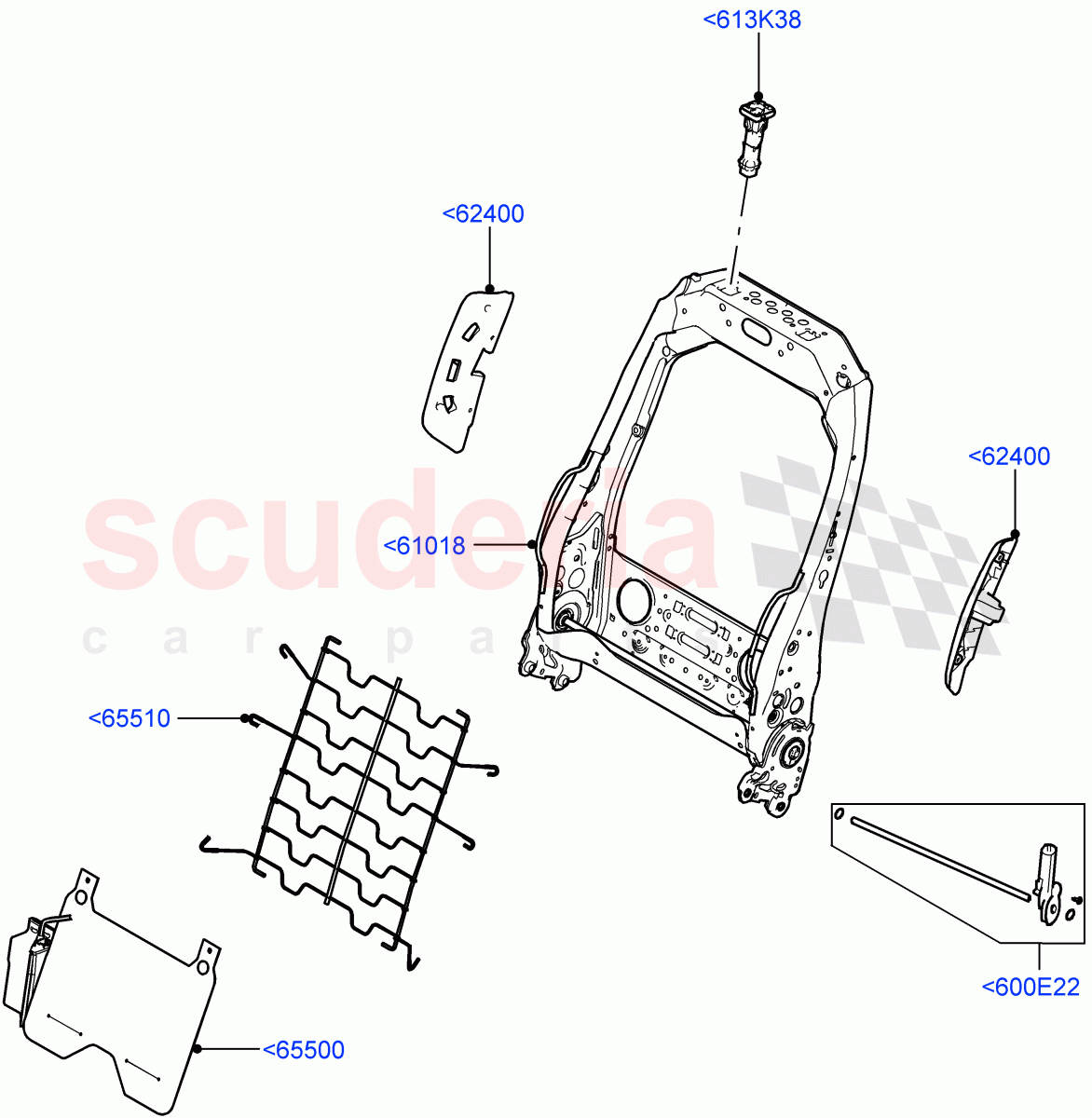 Front Seat Back (Itatiaia (Brazil)) ((V) FROMGT000001) of Land Rover Land Rover Discovery Sport (2015+) [2.0 Turbo Diesel]