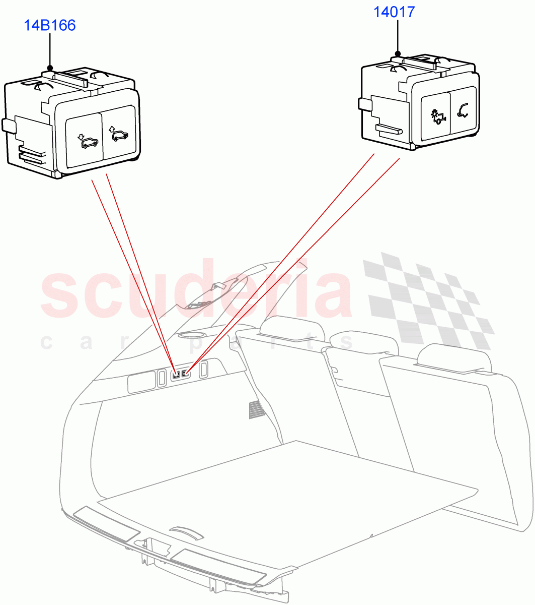 Switches (Luggage Compartment) of Land Rover Land Rover Range Rover Velar (2017+) [2.0 Turbo Diesel AJ21D4]