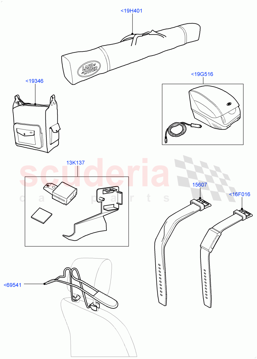 Touring Accessories (Accessory) of Land Rover Land Rover Range Rover (2012-2021) [3.0 I6 Turbo Petrol AJ20P6]
