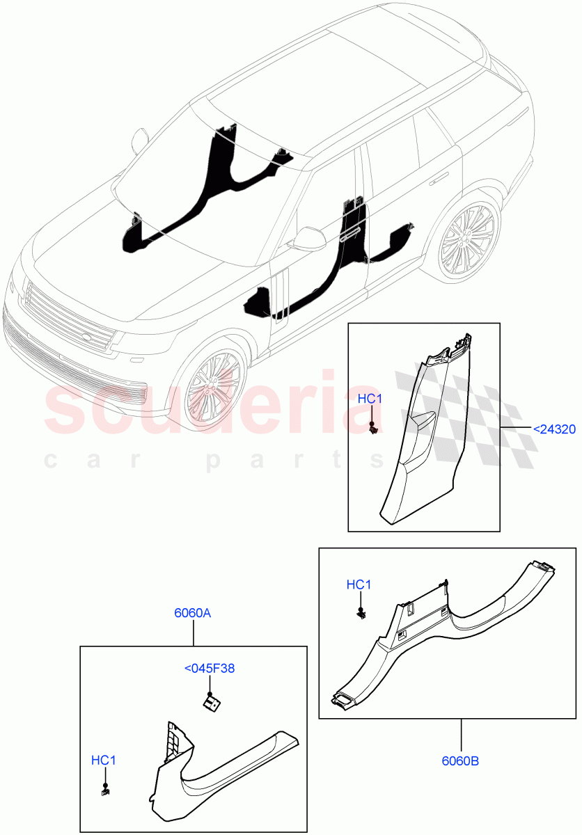 Side Trim (Sill) of Land Rover Land Rover Range Rover (2022+) [3.0 I6 Turbo Petrol AJ20P6]