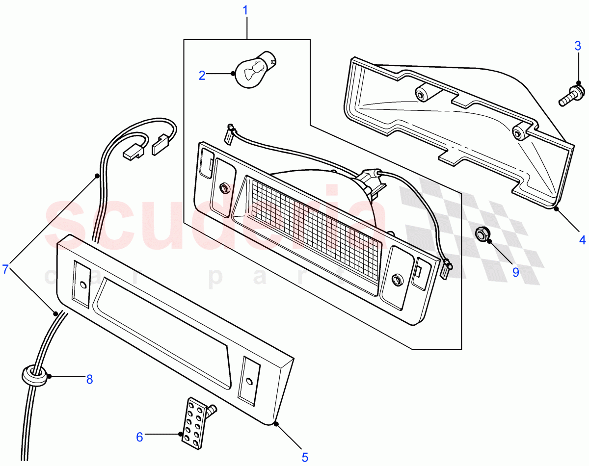 High Level Stop Lamp ((V) FROM7A000001) of Land Rover Land Rover Defender (2007-2016)