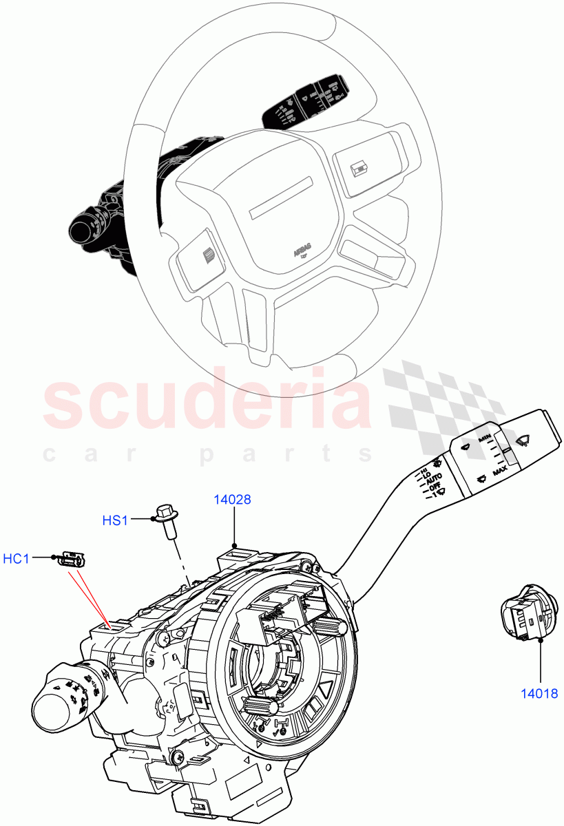 Switches (Steering Column) of Land Rover Land Rover Defender (2020+) [5.0 OHC SGDI SC V8 Petrol]