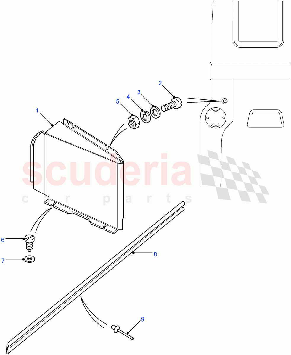 Rear Body Lamp Covers ((V) FROM7A000001) of Land Rover Land Rover Defender (2007-2016)