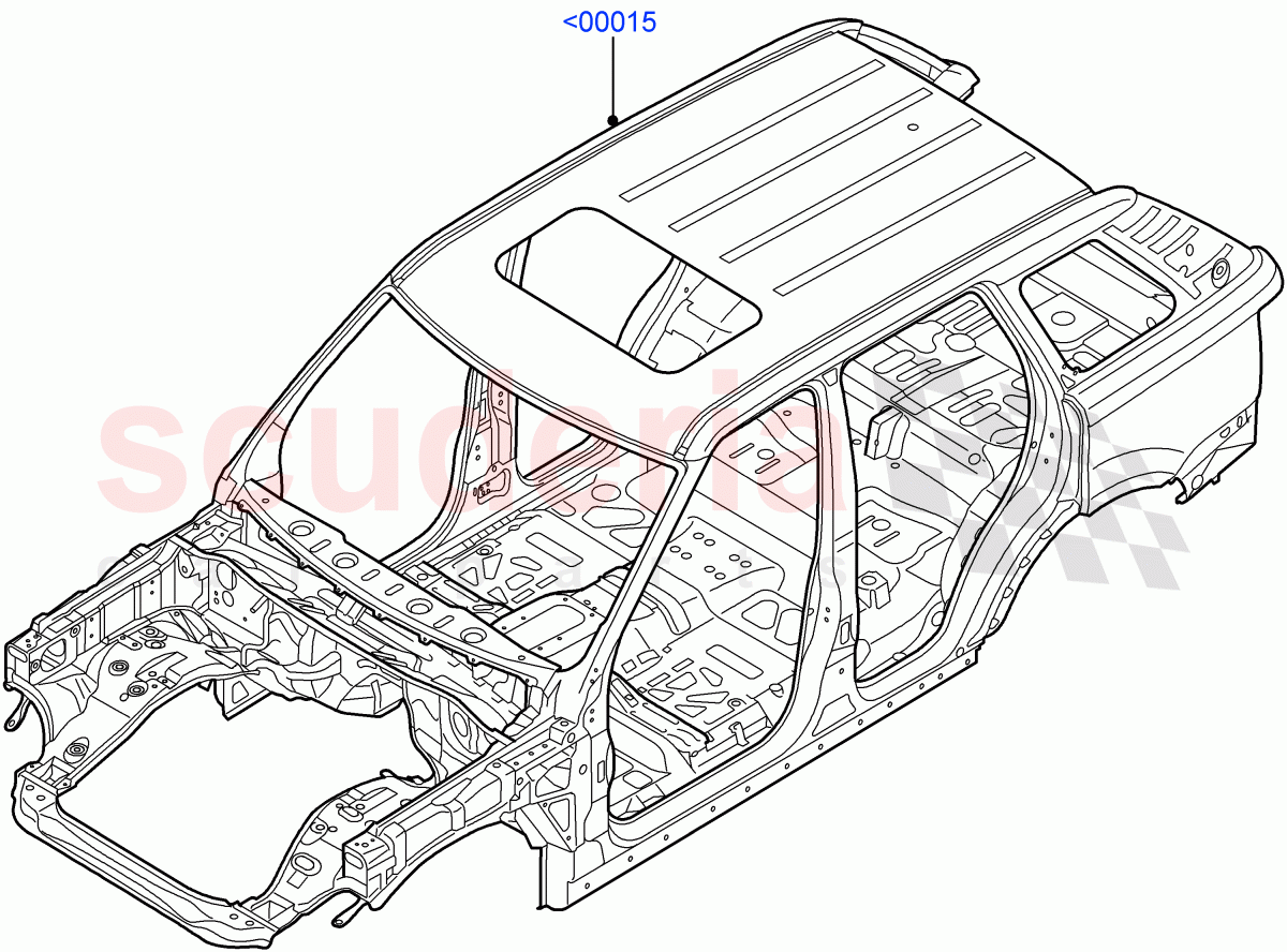Bodyshell ((V) FROMAA000001) of Land Rover Land Rover Range Rover Sport (2010-2013) [3.6 V8 32V DOHC EFI Diesel]