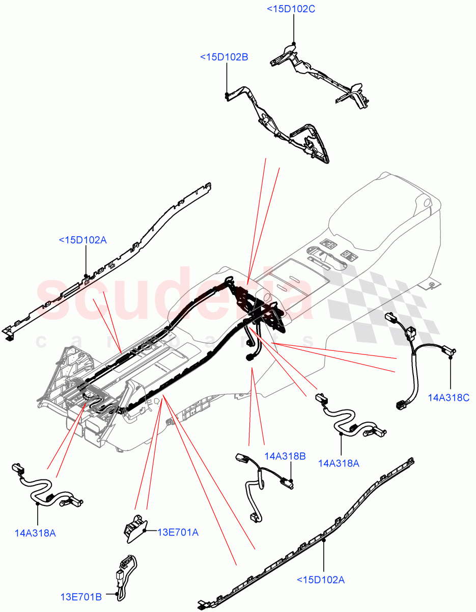 Interior Lamps (Console Front) of Land Rover Land Rover Range Rover (2012-2021) [3.0 Diesel 24V DOHC TC]