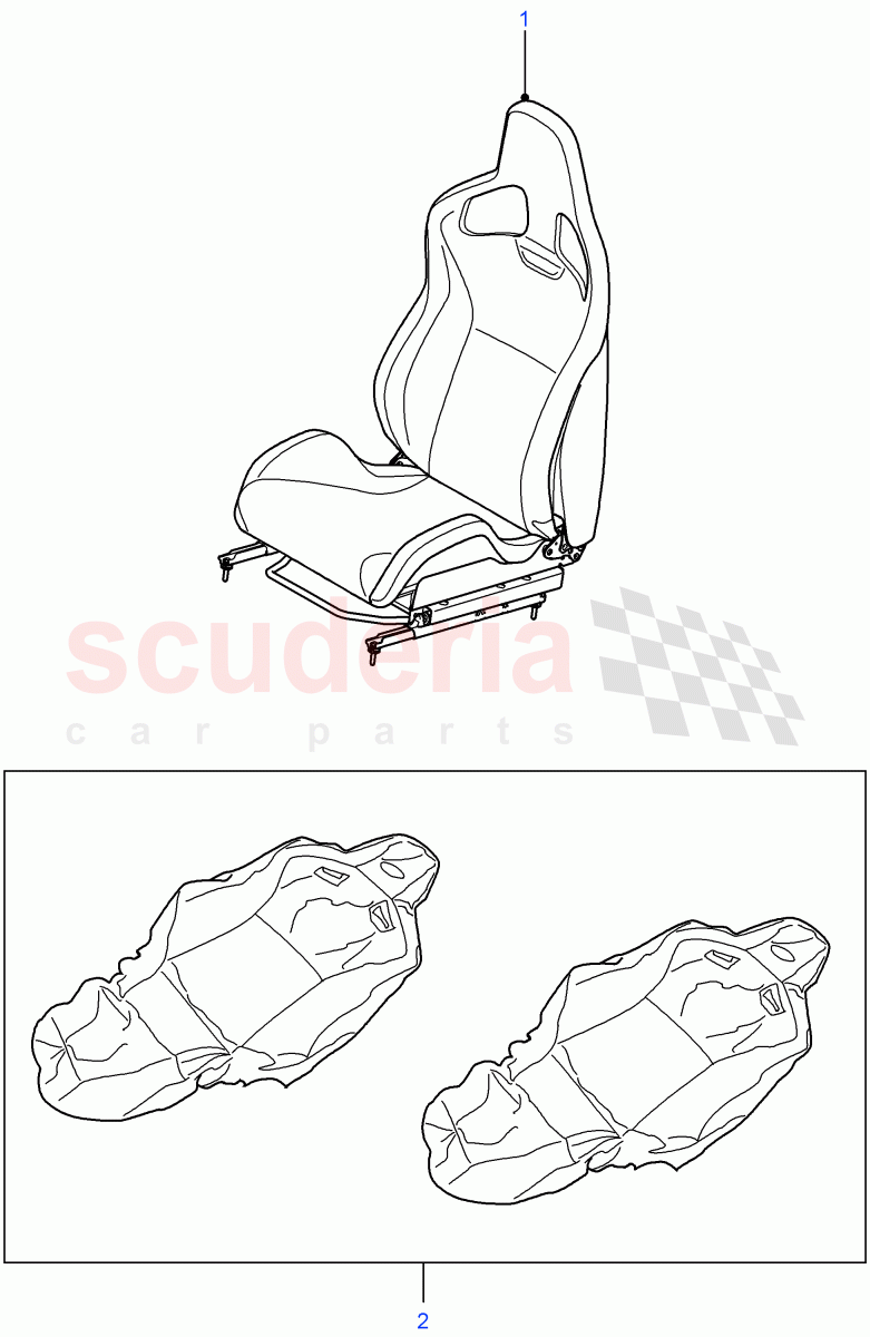 Front Seats ((V) FROM7A000001) of Land Rover Land Rover Defender (2007-2016)