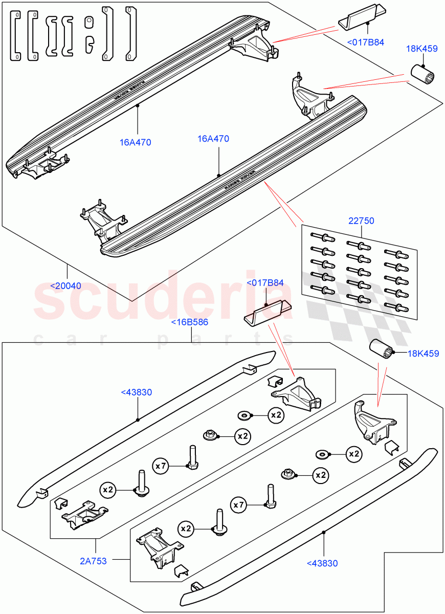 Side Steps And Tubes (Accessory, Fixed) (Standard Wheelbase) of Land Rover Land Rover Range Rover (2012-2021) [3.0 DOHC GDI SC V6 Petrol]