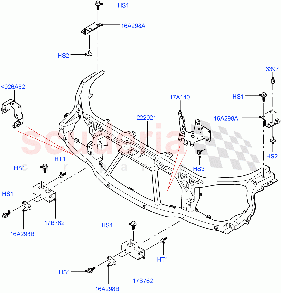Front Panels, Aprons & Side Members (Front Panel) of Land Rover Land Rover Range Rover (2012-2021) [3.0 I6 Turbo Diesel AJ20D6]