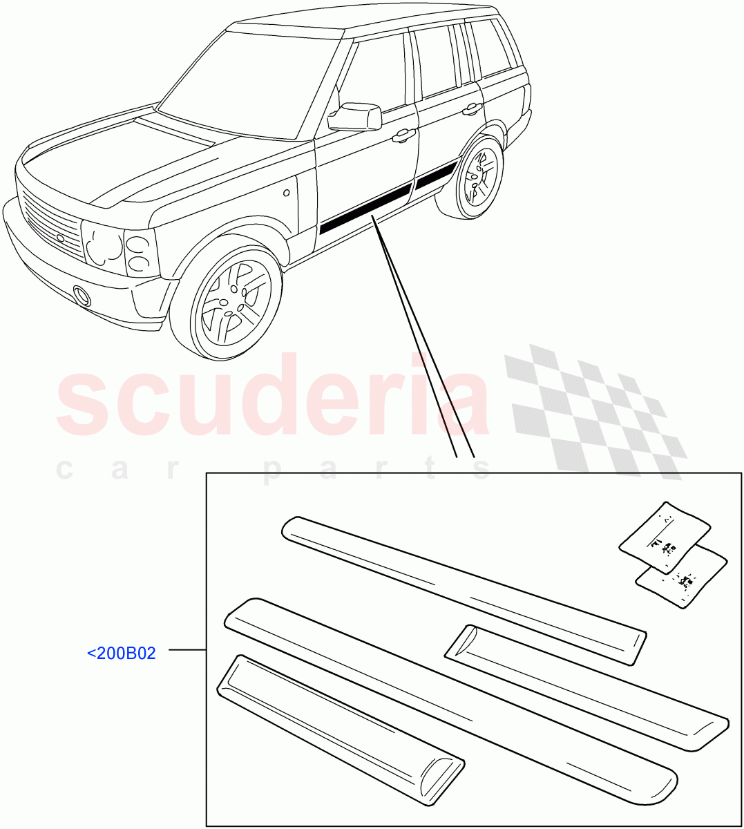 Body Dress Up Kits - Side ((V) FROMAA000001) of Land Rover Land Rover Range Rover (2010-2012) [3.6 V8 32V DOHC EFI Diesel]